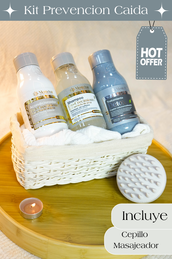 Kit Prevención Caída + Cepillo Masajeador