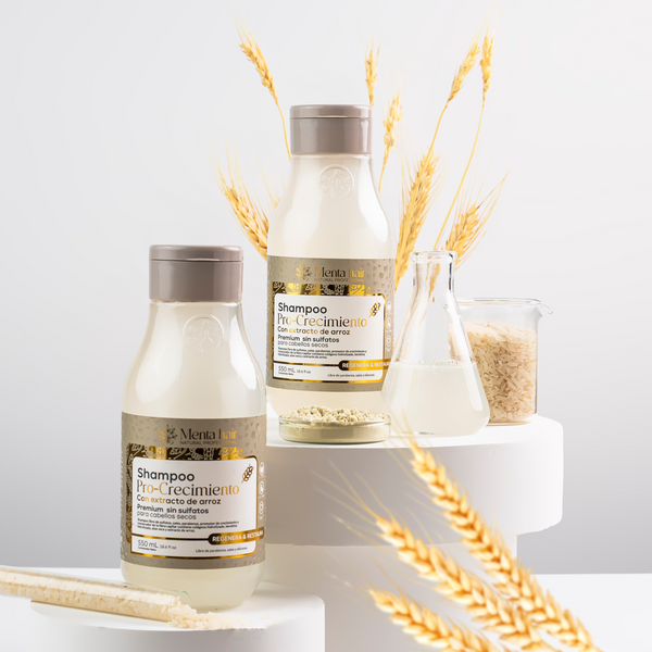 Shampoo pro-crecimiento con extracto de arroz X550ml