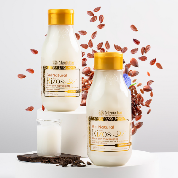 Gelatina Natural Para rizos Con Keravis X550ml